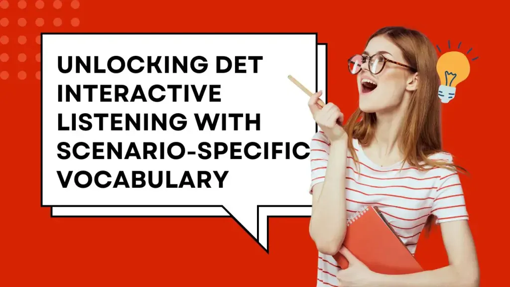 Interaktives Hörverstehen Szenario-Vokabular