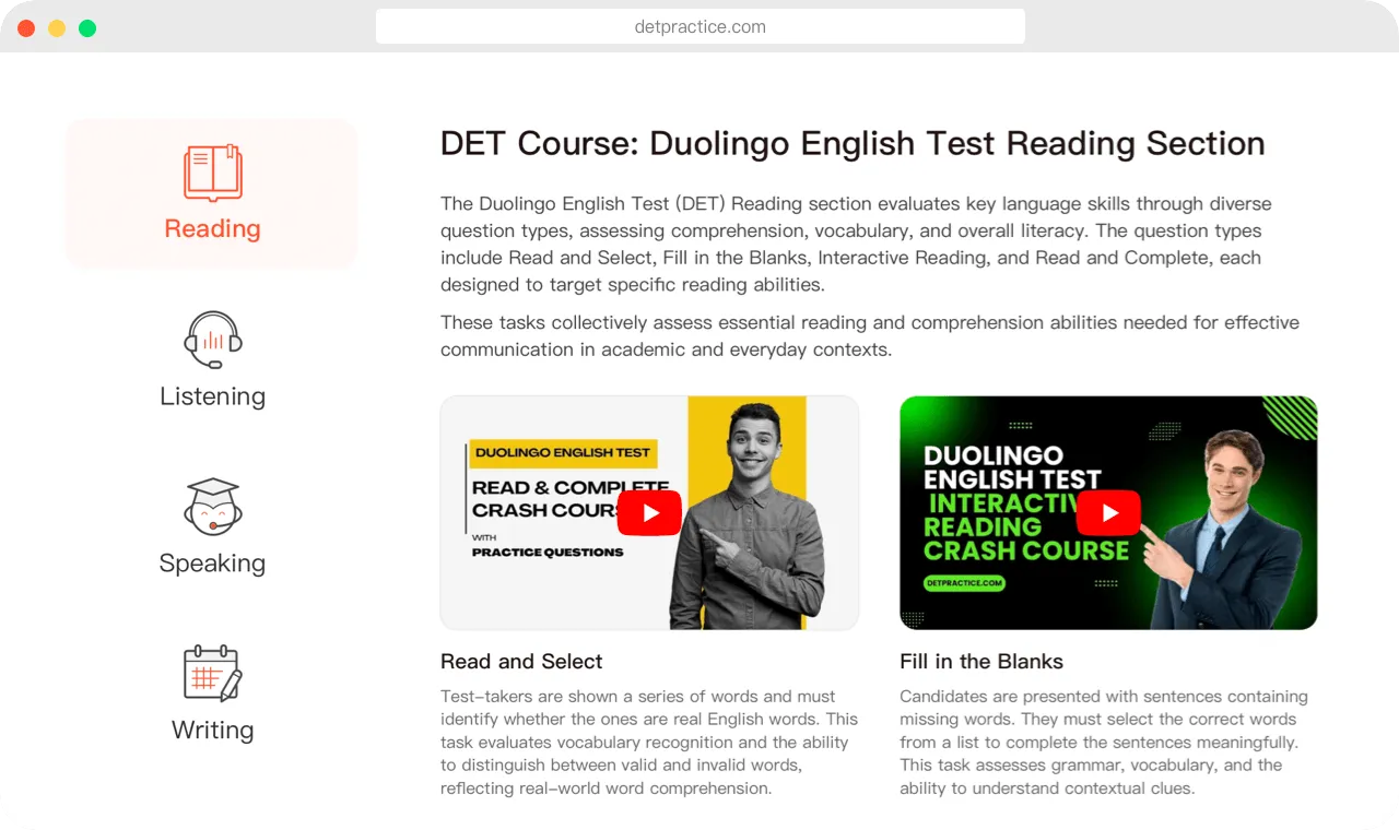 DET Writing KI-Korrektur