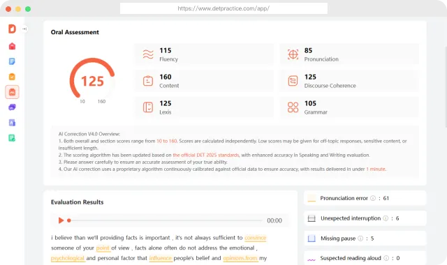 DET Sprach-AI Korrektur